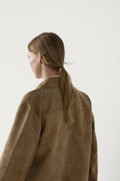 Essentials Loft™ | Split suede leather jacket with pocket