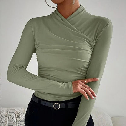 Jane - Classic Cross-Neck Top