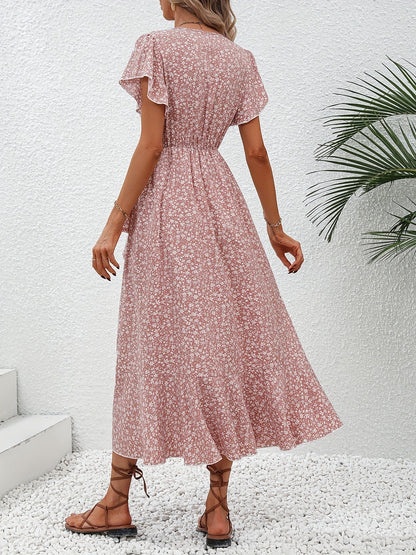 Ellen | Floral Wrap Midi Dress