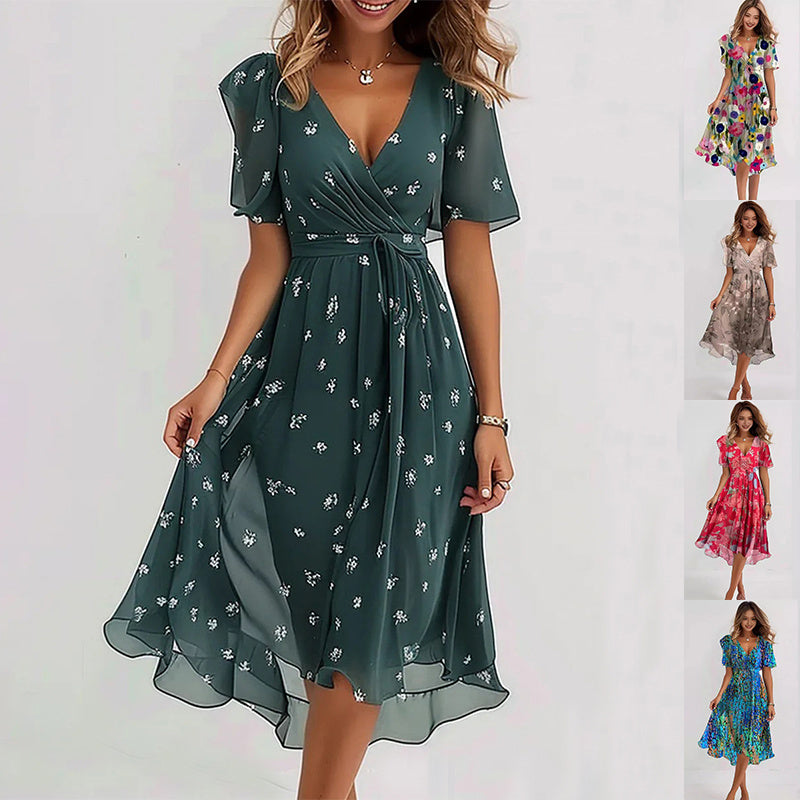 Farah | Wrap Front Midi Dress