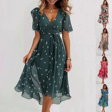Farah | Wrap Front Midi Dress