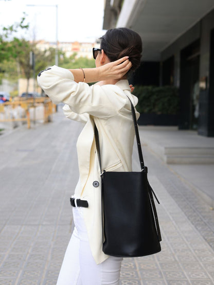 KHLOE | ADJUSTABLE STRAP BUCKET BAG