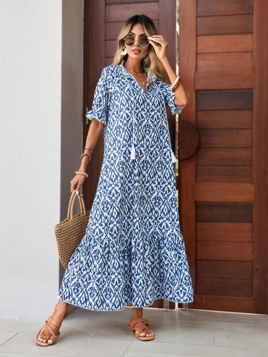 SERENA – BOHO TUMMY COVERAGE DRESS