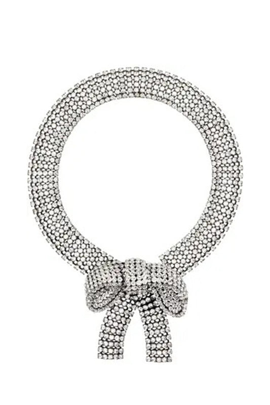 Essentials Loft™ | Crystal Embellished Bowknot Necklace