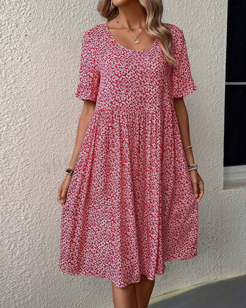 Gabriella - Elegant Floral Midi Dress for Women