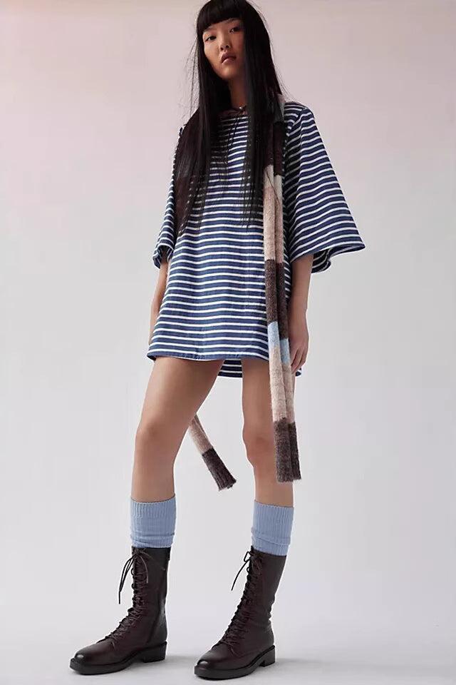 Essentials Loft™ | Contrast Striped T-Shirt