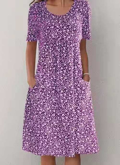 Hailee | Floral Pocket Midi Dress