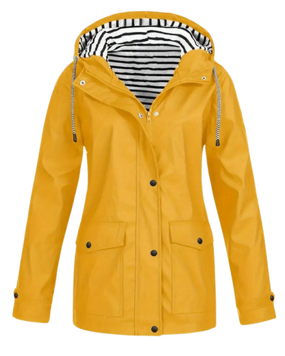 OLIVIA | Striped Lined Rain Jacket
