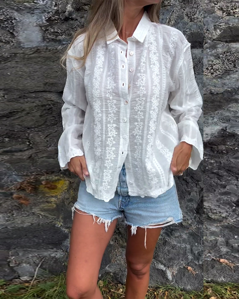 Kathlyn - Classic Button-Up Polo Shirt