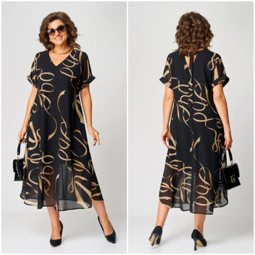 Plus Size Chiffon Dress | Comfortable and Breathable