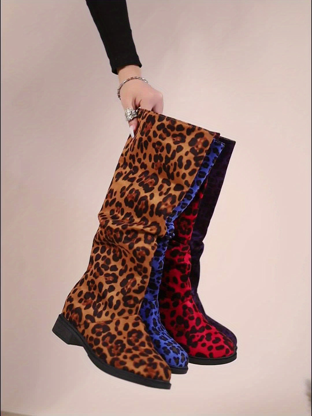 Aria | Leopard Print Mid-Calf Boots