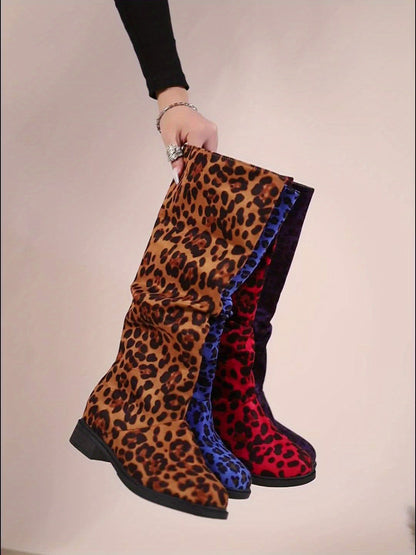 Aria | Leopard Print Mid-Calf Boots