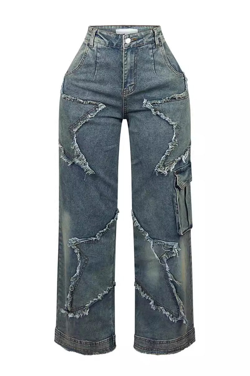 Essentials Loft™ | Star Tassel Fringe Wide-Leg Pants
