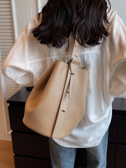 KHLOE | ADJUSTABLE STRAP BUCKET BAG