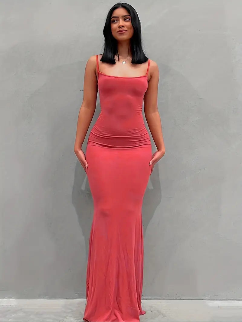 Allie – Sleek Bodycon Maxi Dress