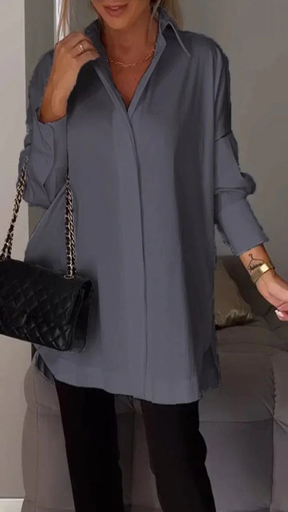 Livia | Long Sleeve Oversized Shirt