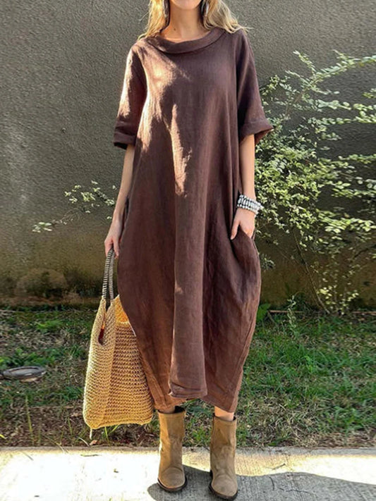 Tammy | Relaxed Linen Dress with Pockets