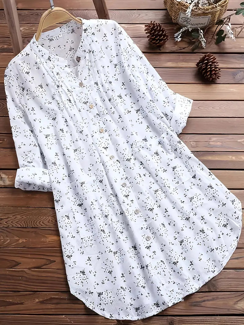 Tilly – Floral Button-Up Midi Dress