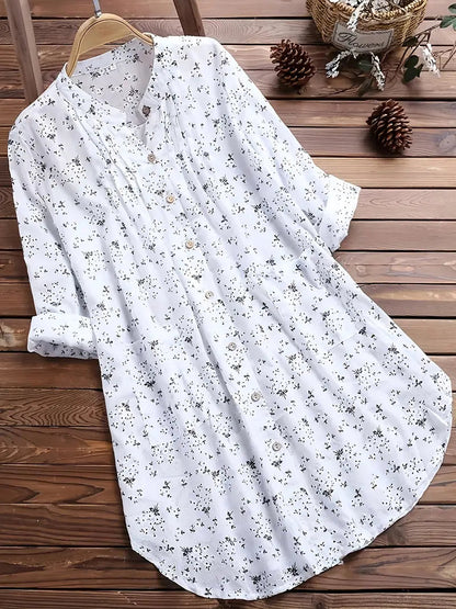 Tilly – Floral Button-Up Midi Dress