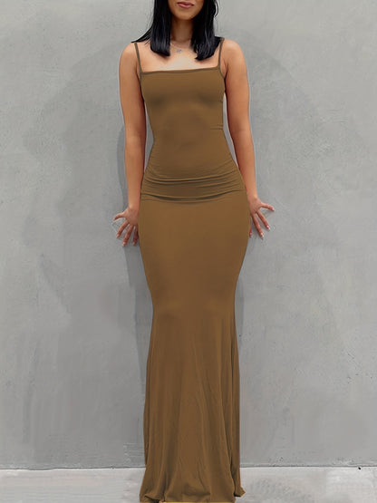 Allie – Sleek Bodycon Maxi Dress