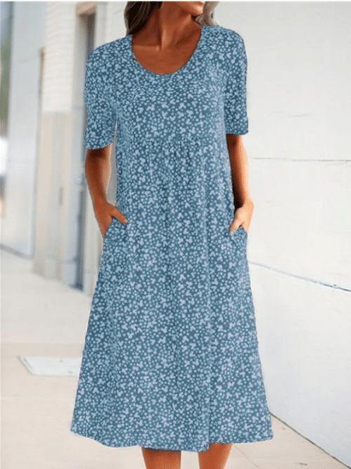 Hailee | Floral Pocket Midi Dress