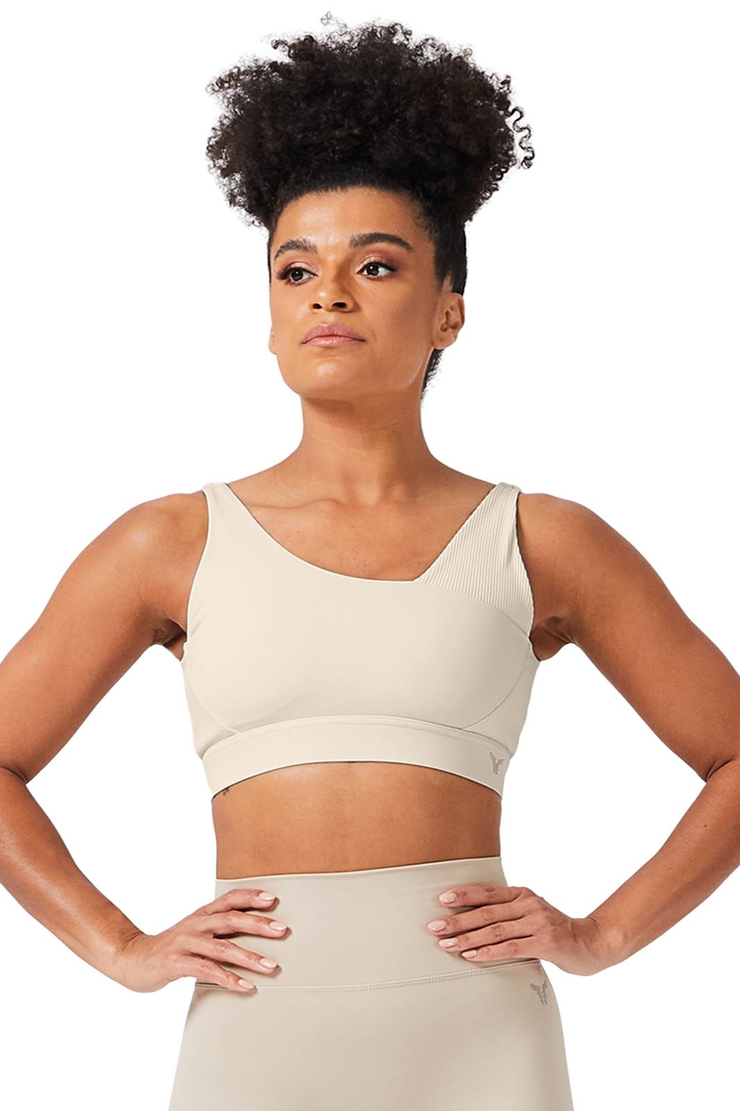 Code Ribbed High Support Sports Asymmetric Bra