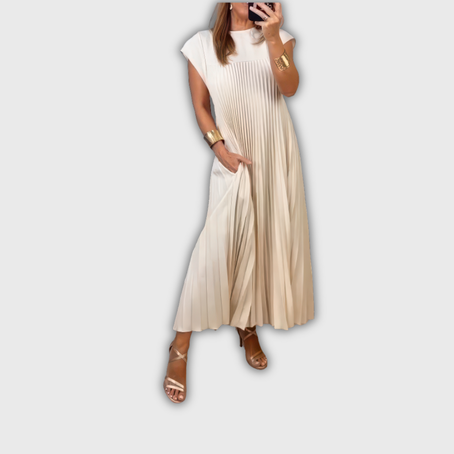 CELINE | PLEATED DRESS