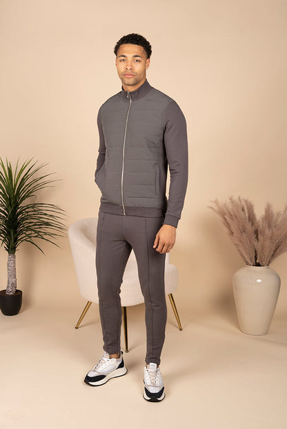 Hybrid Slim fit Cotton Pants - Charcoal