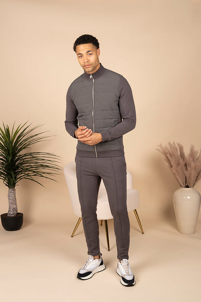 Hybrid Slim fit Cotton Pants - Charcoal