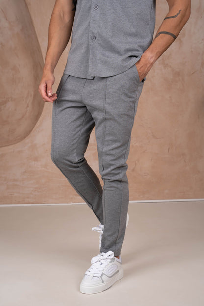 Essentials Loft™ | Marl Pintuck Pant - Grey