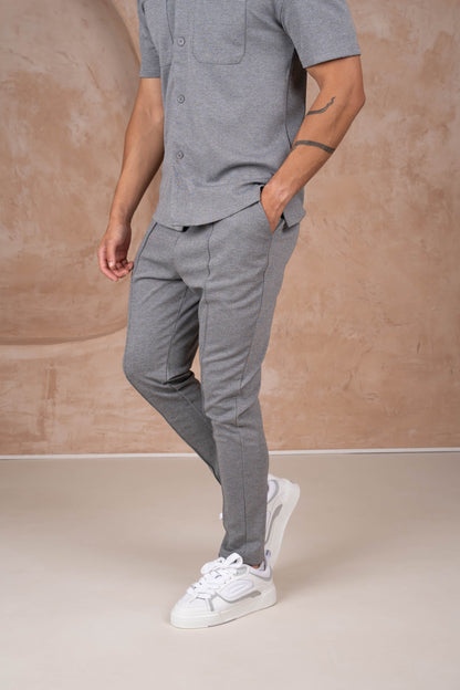 Essentials Loft™ | Marl Pintuck Pant - Grey