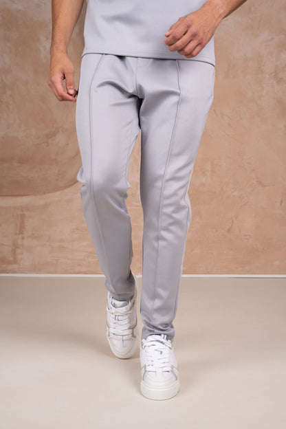 Premium Scuba Pintuck Joggers - Grey