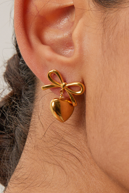 Essentials Loft™ | Florine Bow Heart Earrings