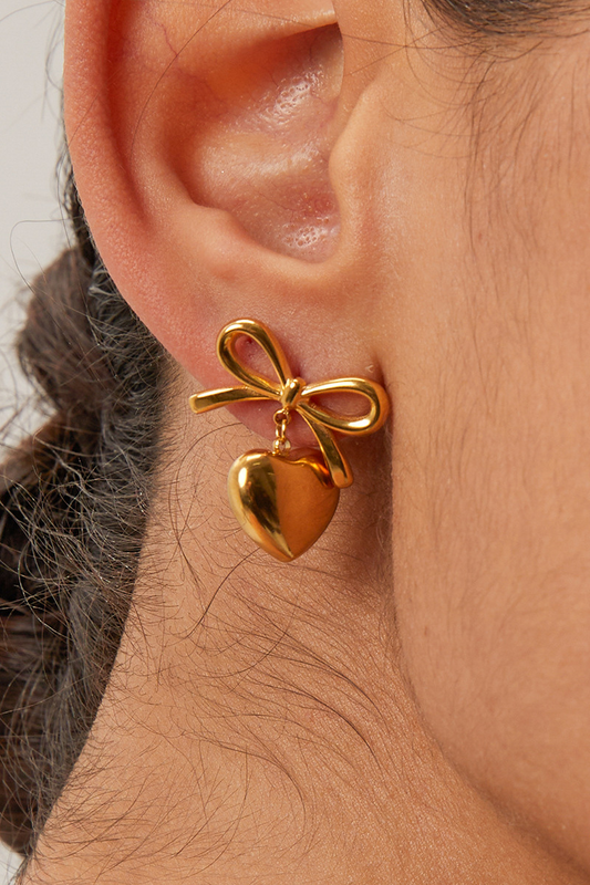 Essentials Loft™ | Florine Bow Heart Earrings