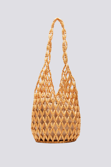 Essentials Loft™ | Georgina Hollow Out Wooden Beads Shoulder Bag