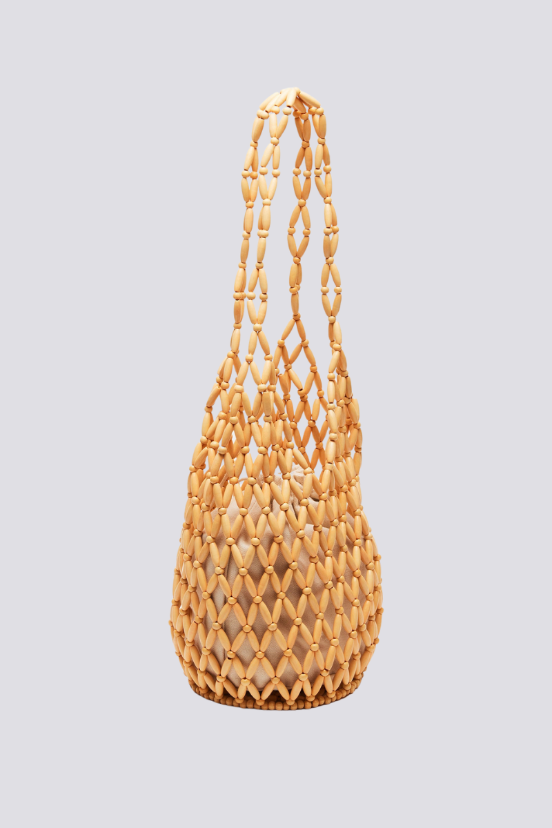 Essentials Loft™ | Georgina Hollow Out Wooden Beads Shoulder Bag