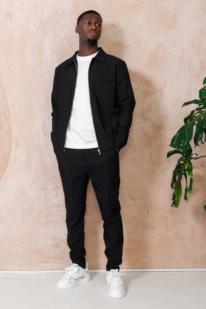Essential Utility Buckle Trouser - Black