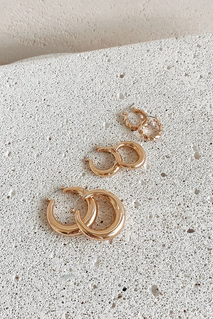 Essentials Loft™ | Classic Hoop Set - Gold