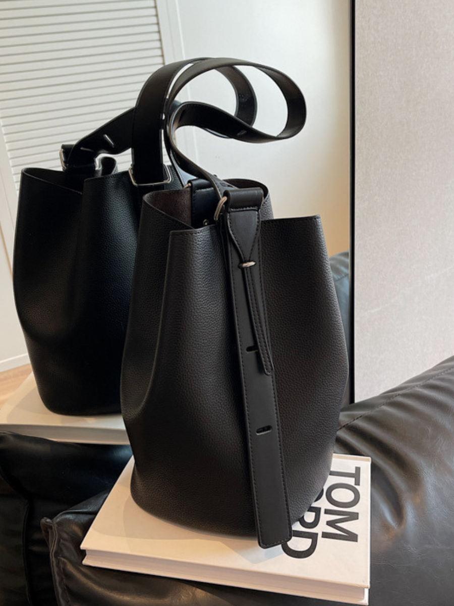 KHLOE | ADJUSTABLE STRAP BUCKET BAG
