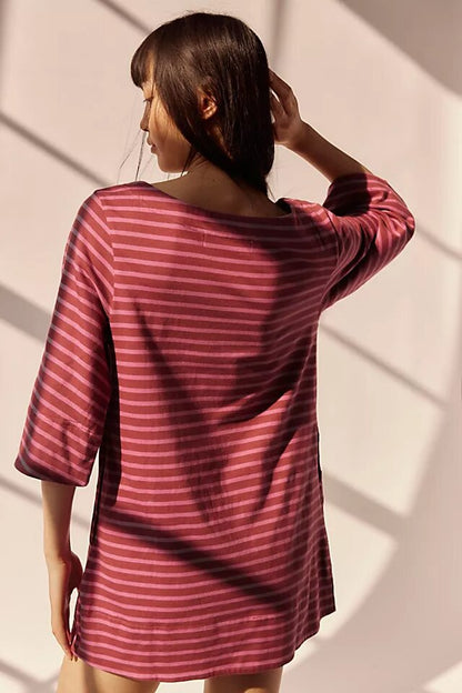 Essentials Loft™ | Contrast Striped T-Shirt