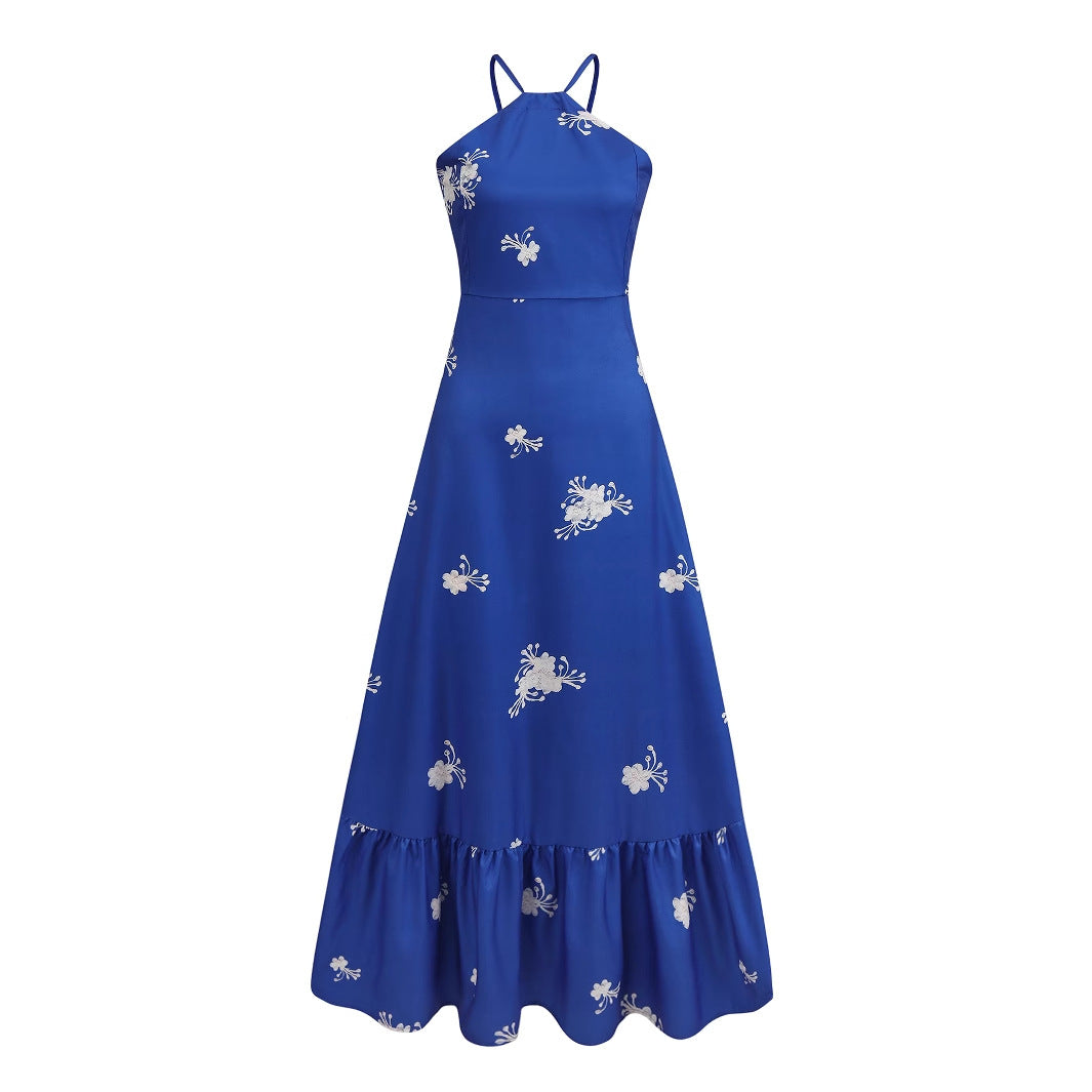 Anya – Floral Embroidered Maxi Dress