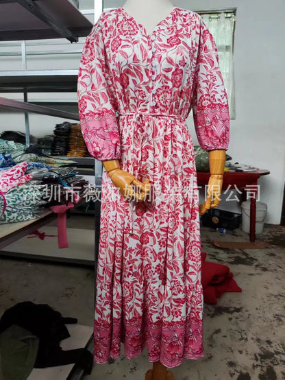 Leja – Bohemian Floral Maxi Dress