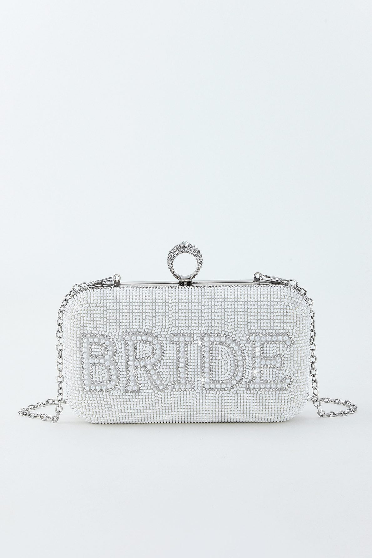 Essentials Loft™ | Bride To Be Sequin Clutch - White/Silver