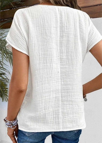 ANTHOUSA | TOP WITH COLLAR AND BUTTONS