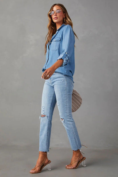 Essentials Loft™ | Ashley Denim Shirt