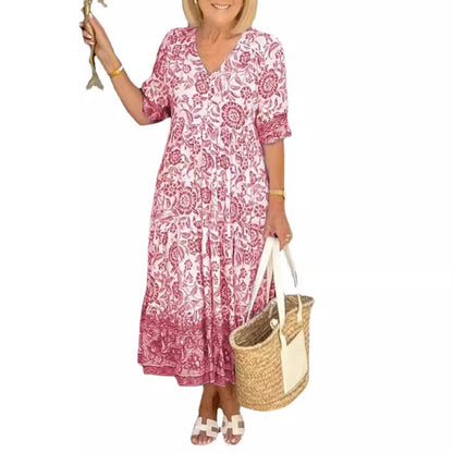 Leja – Bohemian Floral Maxi Dress