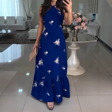 Anya – Floral Embroidered Maxi Dress