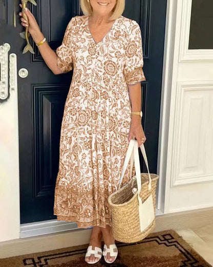 Leja – Bohemian Floral Maxi Dress