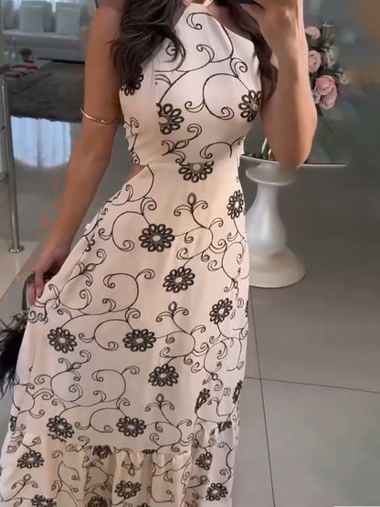 Anya – Floral Embroidered Maxi Dress