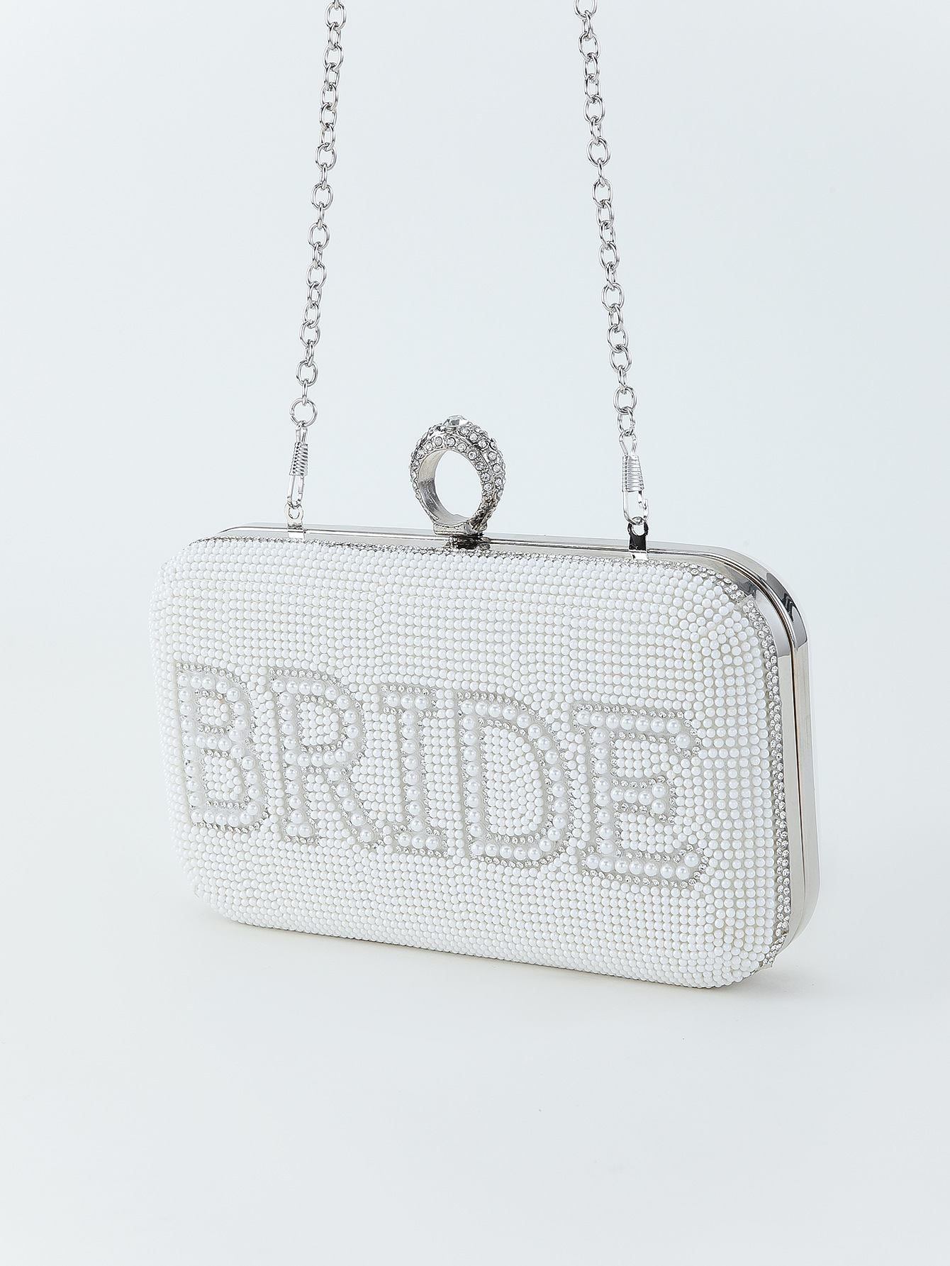 Essentials Loft™ | Bride To Be Sequin Clutch - White/Silver